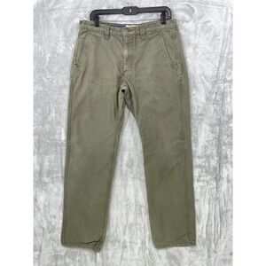 Edgevale Work Pants Men's 34x30 Olive Green Canvas made in USA